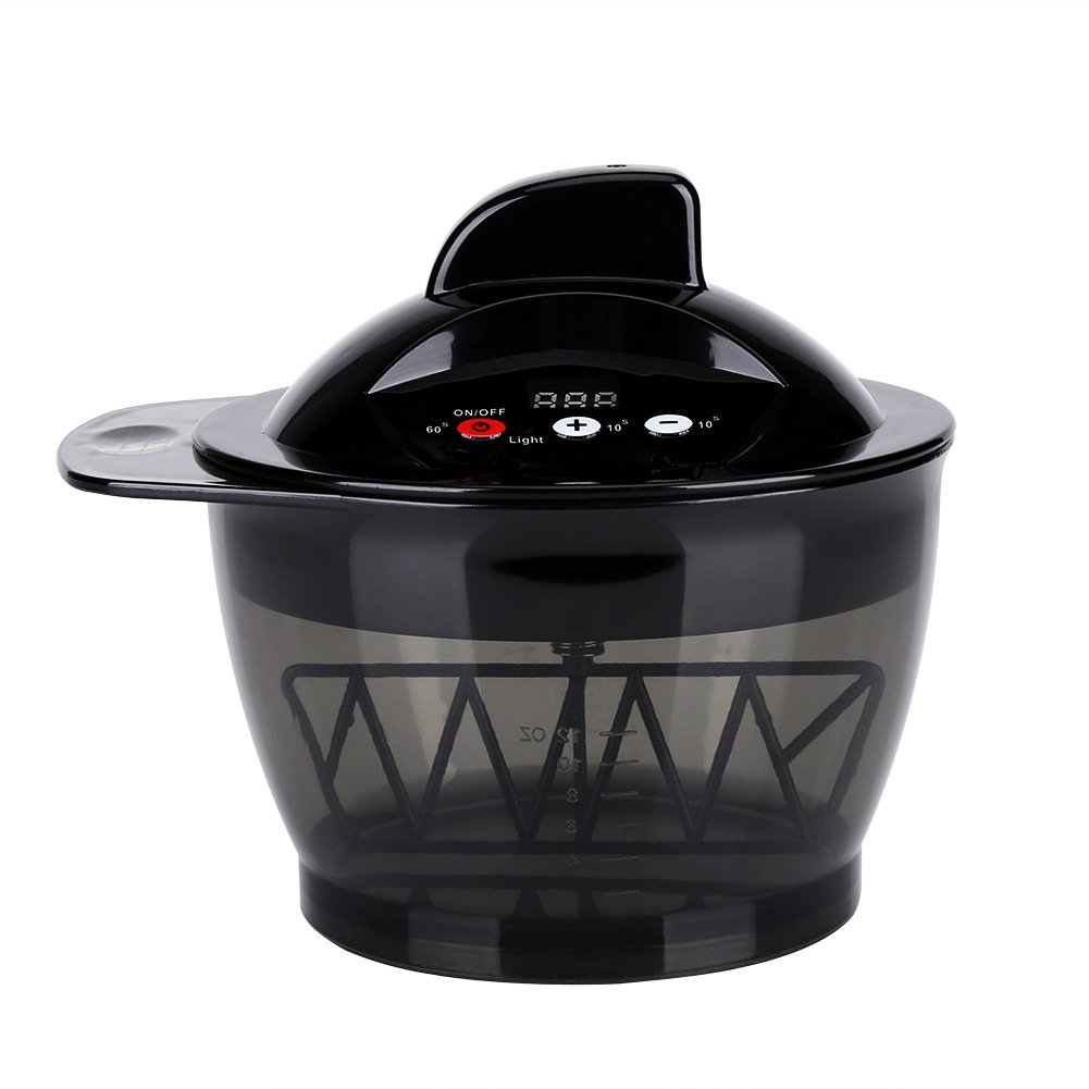 Electric Hair Color Mixing Bowl with Timer - Automatic Hair Dye Cream Blender for Salon & Home Use - Professional Hair Tinting Mixer for Women & Men - Perfect for DIY Hair Coloring & Styling