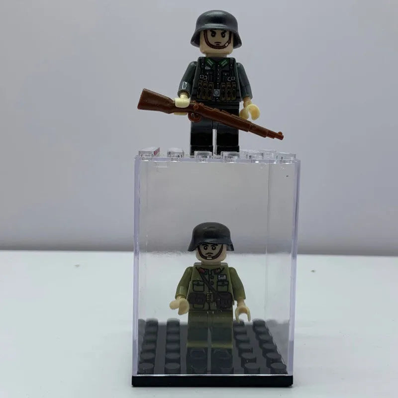 Premium LEGO Minifigure Display Case - Set of 1 or 2 Pieces - Perfect for Collectors & Home/Office Decoration