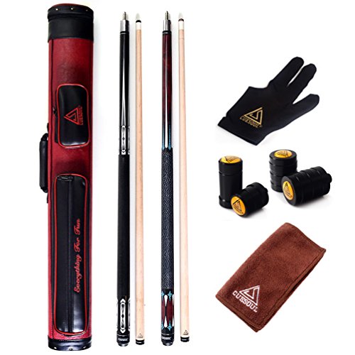 2 Cues With Red case