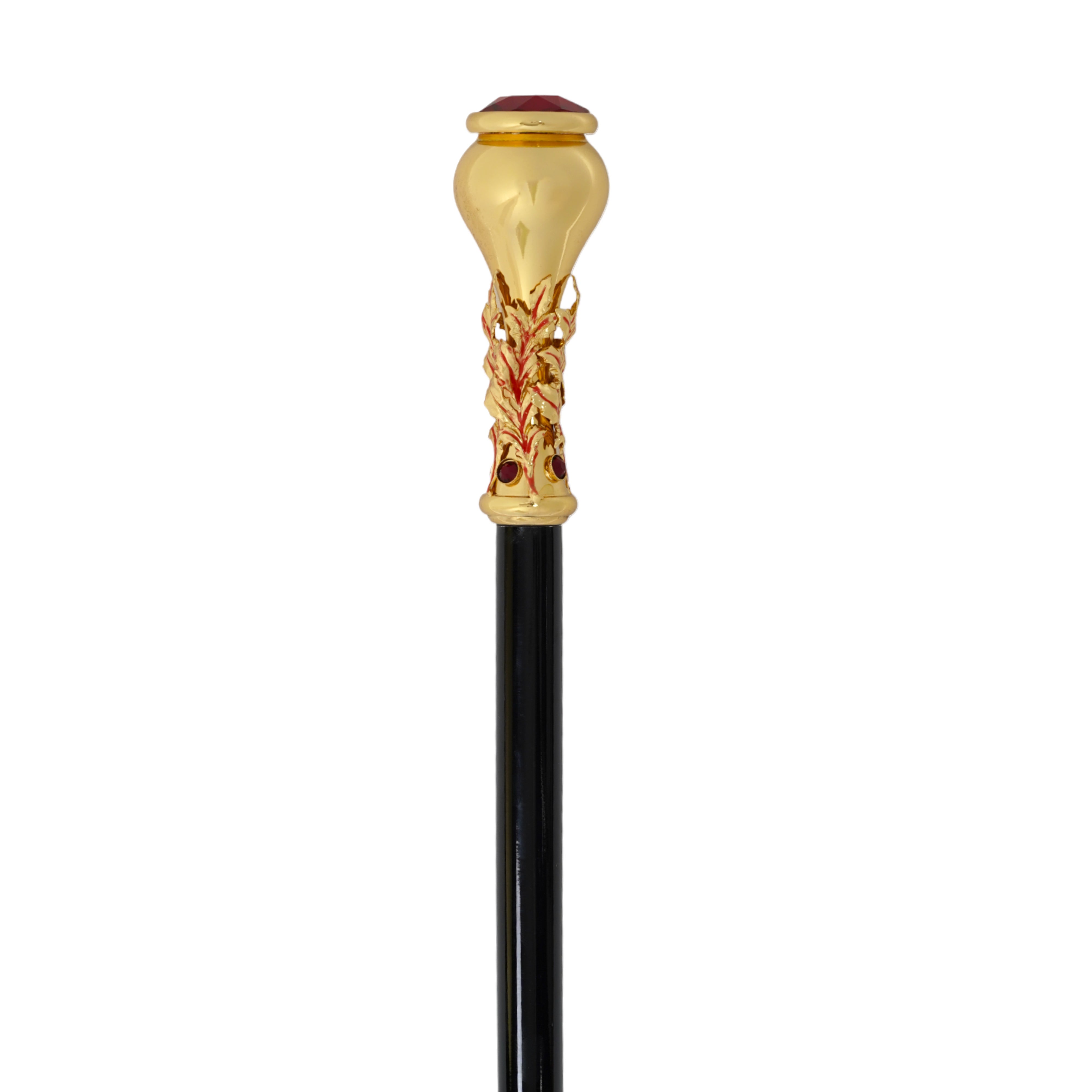 Premium Italian Handcrafted Luxury Walking Cane - 24K Gold Plated with Swarovski Crystals | Elegant Mobility Aid for Weddings, Formal Events & Fashion Accessory