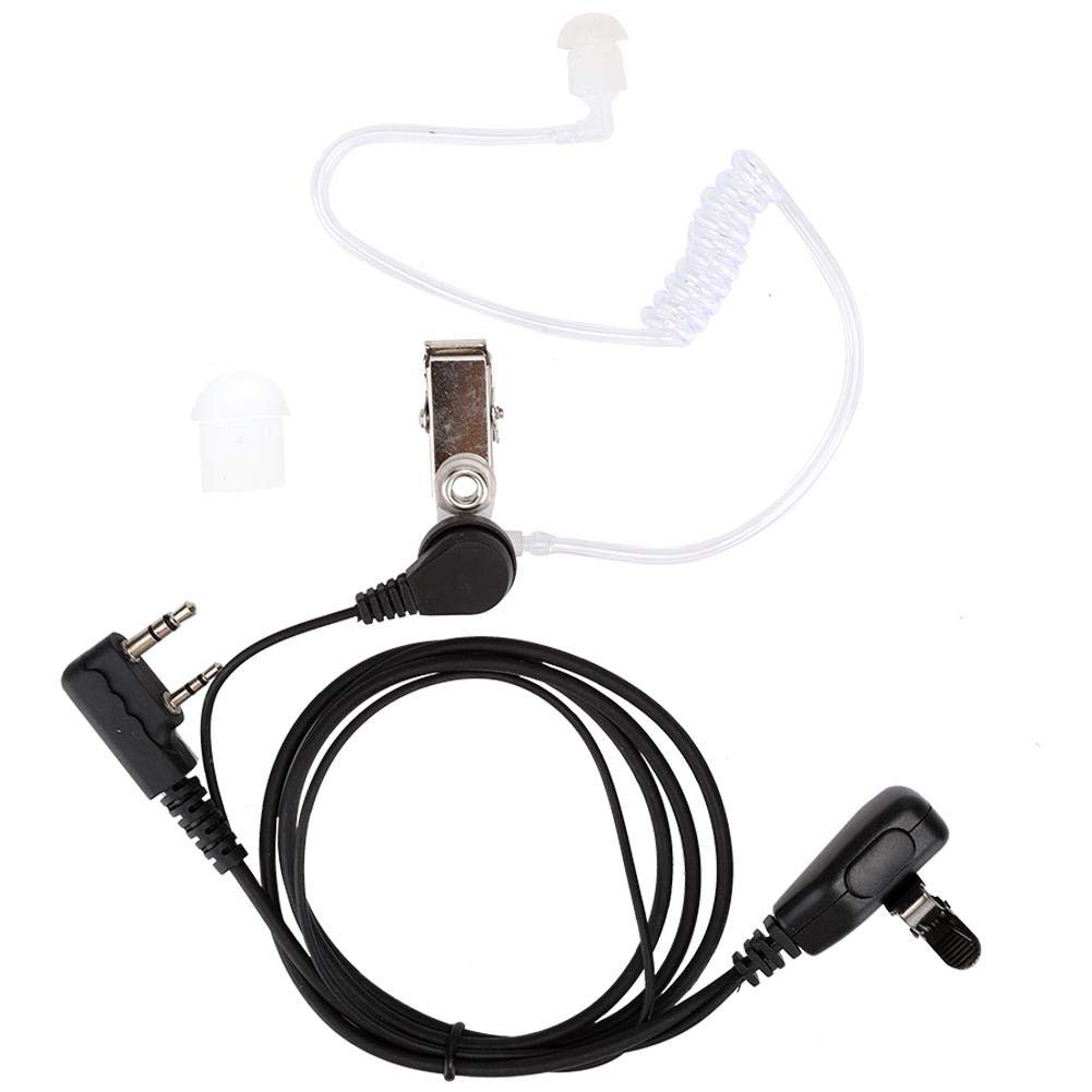 2 Pin Acoustic Tube Headset Walkie Talkie Earpiece for Retevis Kenwood Baofeng Two Way Radios - Clear Communication for Retail, Security, Hospitality & Events - Durable Radio Earphone for Professionals