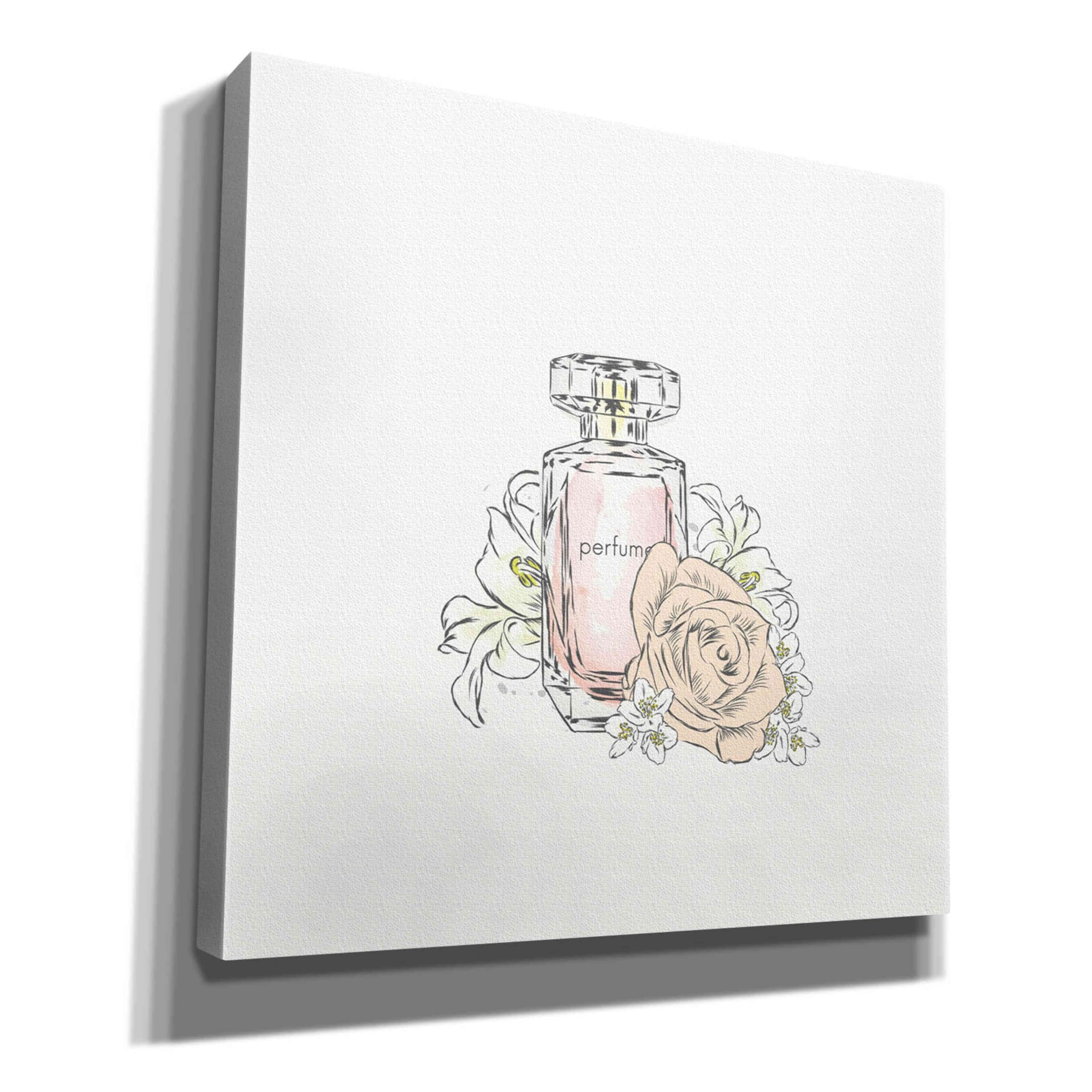 Incado Epic Graffiti 'Perfume VII' Giclee Canvas Wall Art Print - 18x18 Inches Modern Home Decor for Living Room, Bedroom & Office