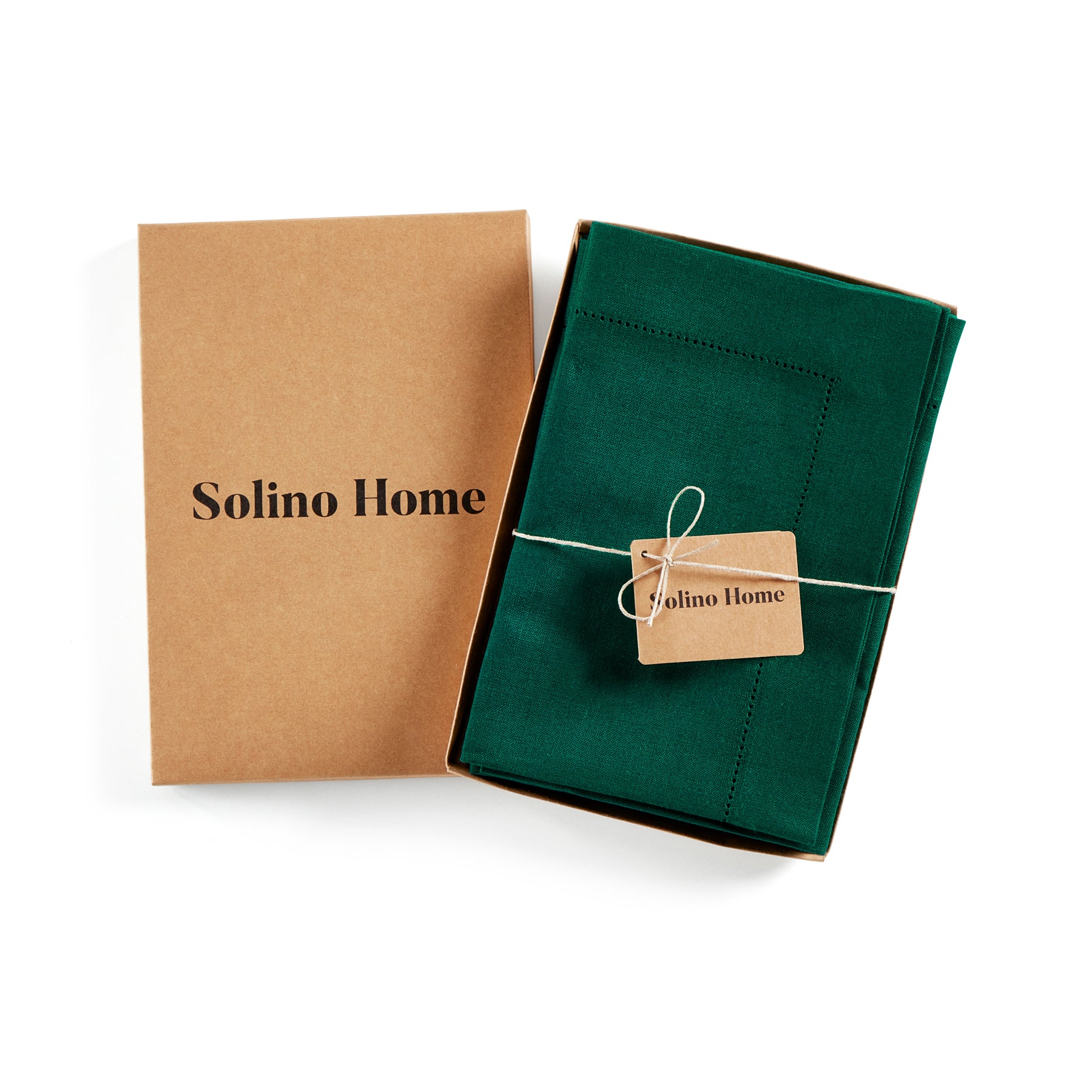 Premium Medium Weight Hemstitch Napkins - 12-Pack White Linen Dinner Napkins for Formal Dining, Weddings & Special Occasions