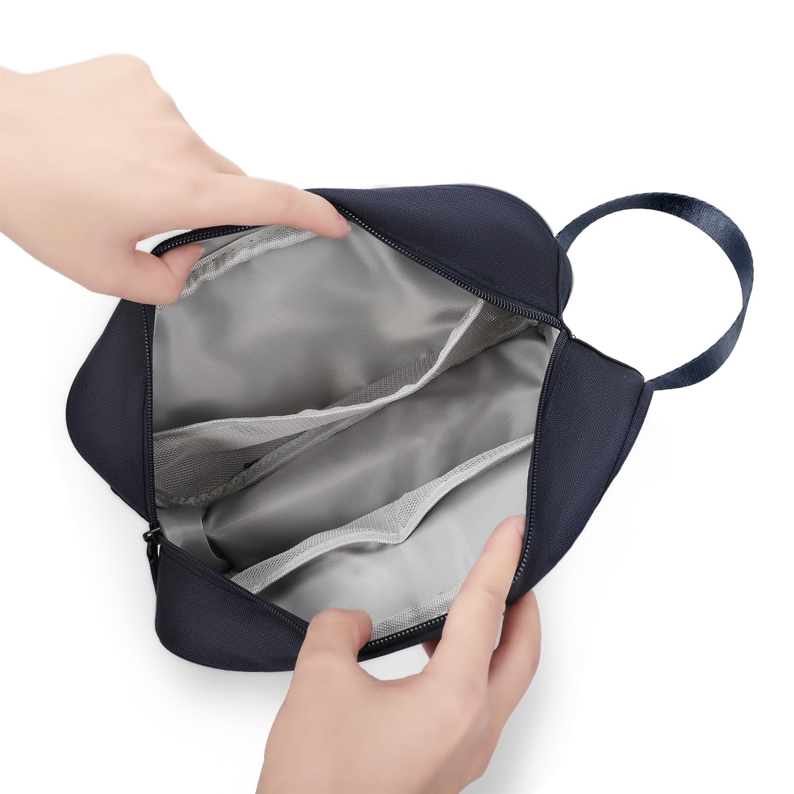 Waterproof Travel Toiletry Bag for Men & Women - Compact Shaving & Bathroom Organizer Pouch (Oxford Navy Blue) | Perfect for Gym, Camping & Business Trips
