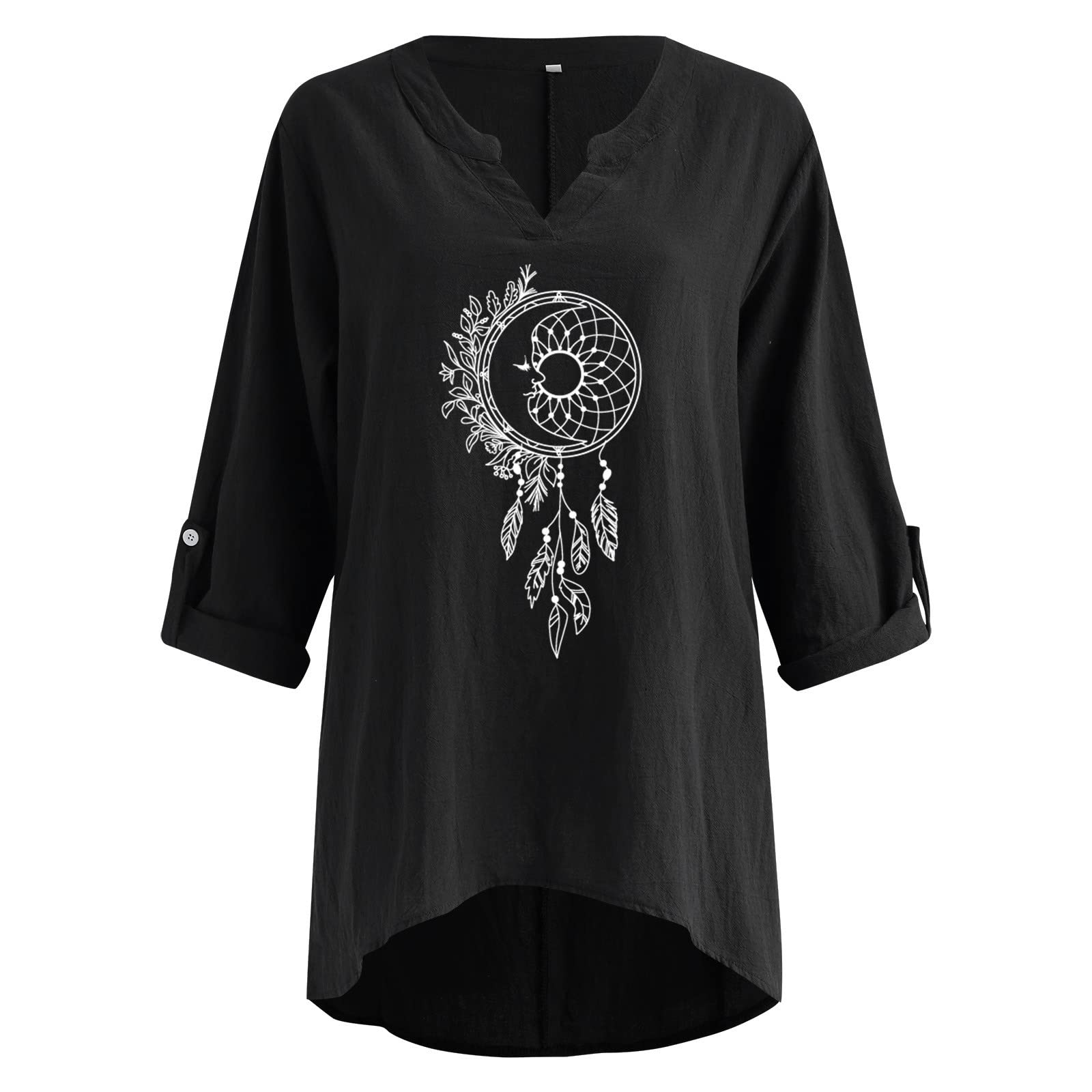 Women's V-Neck T-Shirts - Loose Fit Gym Tops & Casual Graphic Tees for Everyday Wear - Perfect for Workouts, Running, Yoga and Street Style Fashion