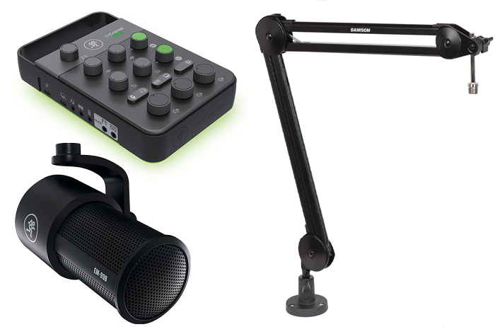 Mackie M Caster Live Creators Kit - Professional Audio Streaming Bundle for Podcasters & Gamers | Perfect for Twitch, YouTube & Home Studio Recording