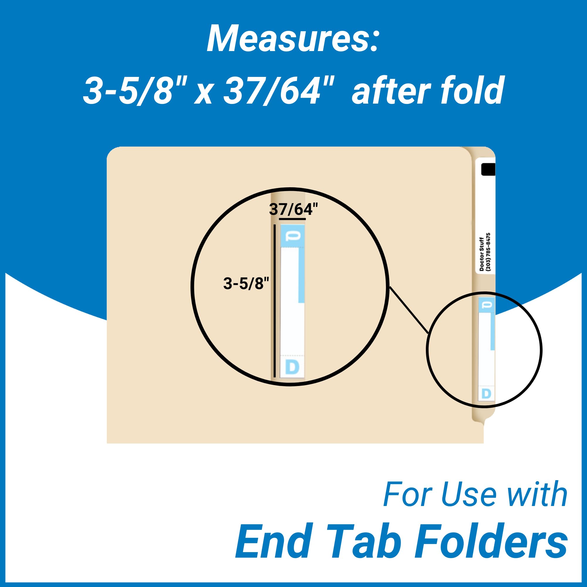 A to Z Alphabet Labels for File Folders - 1500 Medical Color Coding Stickers with File Box & Indexes | Compatible with Smead NCC - SNCC Series | Perfect for Doctor Offices, Medical Chart Organization & Office Filing Systems