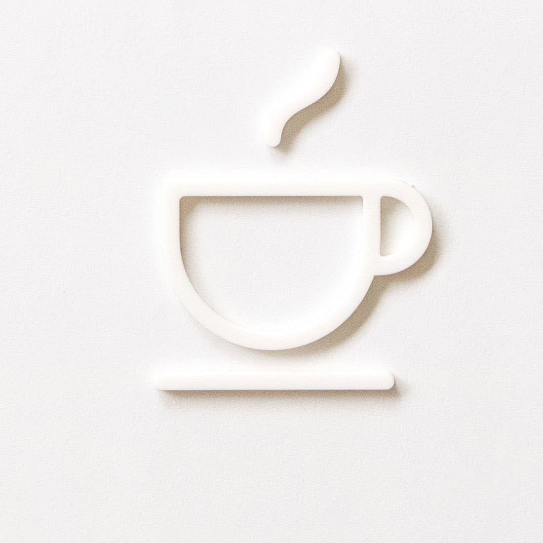 MOHEIM Vintage Cafe Sign - Rustic White Wooden Hanging Sign for Coffee Shop, Restaurant & Home Decor | Perfect for Indoor & Outdoor Use