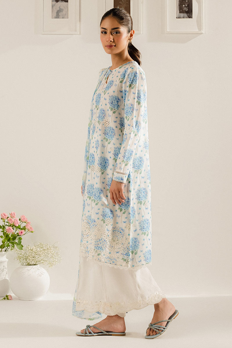 AQUATIC MAZE 2PC SET (TOP & SCARF) - Elegant Indian Ethnic Wear for Festivals, Weddings & Special Occasions