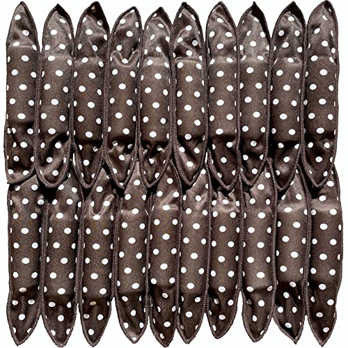 Aimin Soft Foam Hair Rollers for Overnight Curls - 20pcs Black DIY Sponge Hair Curlers for Gentle Styling - Perfect for Sleep, Home Use & Salon Styling