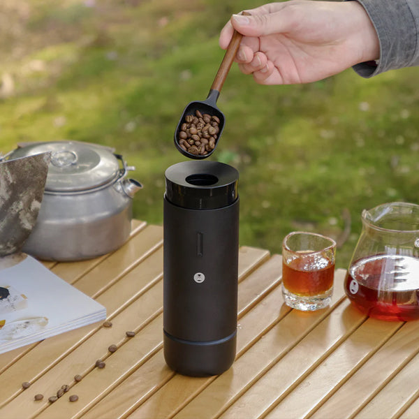 Timemore Whirly Portable Hand Coffee Grinder - Manual Burr Mill for Espresso, French Press, Pour Over & Travel - Compact & Lightweight for Home, Office & Camping Use