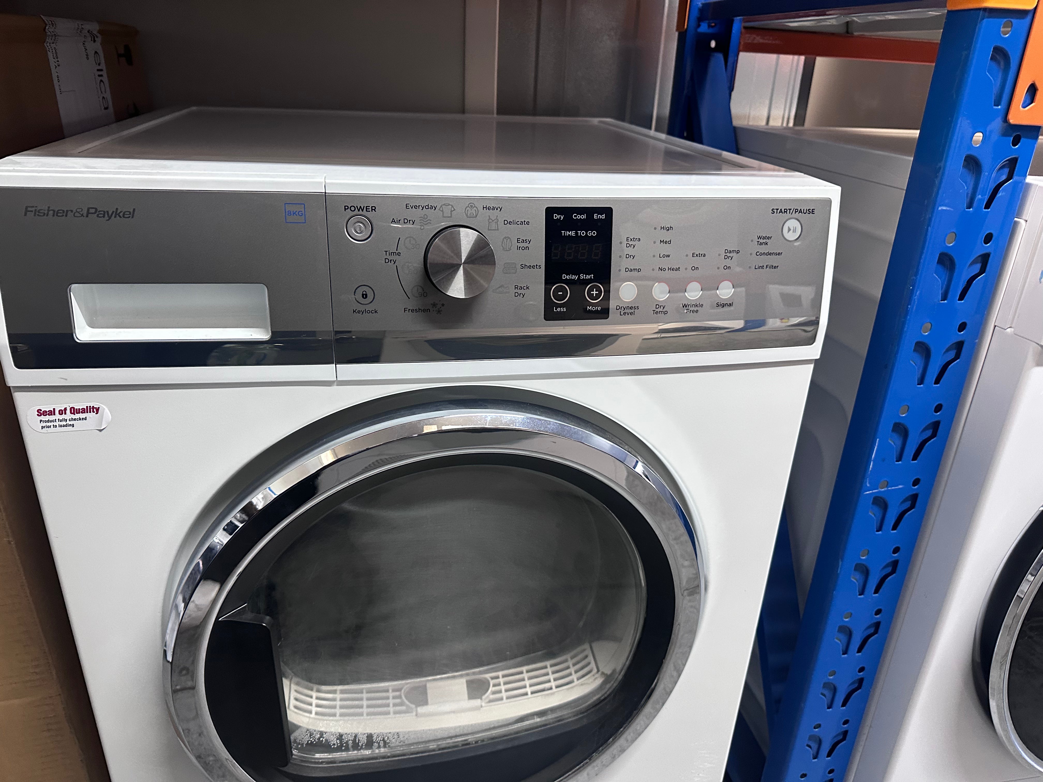 Refurbished Fisher & Paykel 8kg Condenser Dryer - Energy Efficient Laundry Solution for Small Homes & Apartments