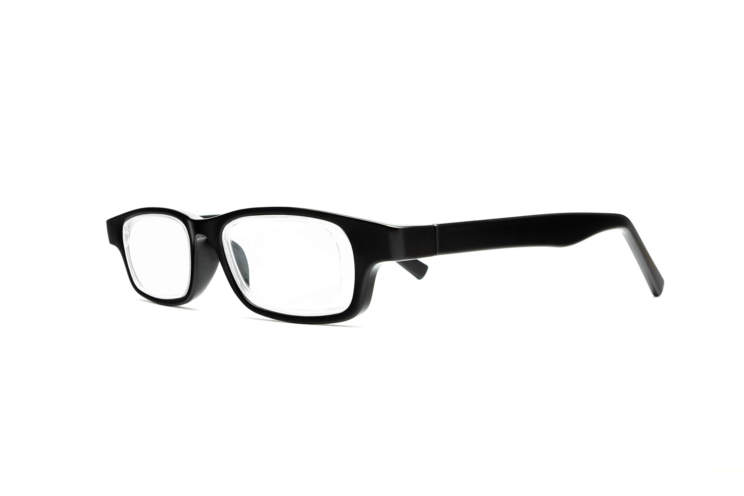 Self-Adjusting Reading Glasses - Oxford Style Gray Tortoise Frame for Men & Women - Perfect for Reading, Computer Work & Outdoor Activities