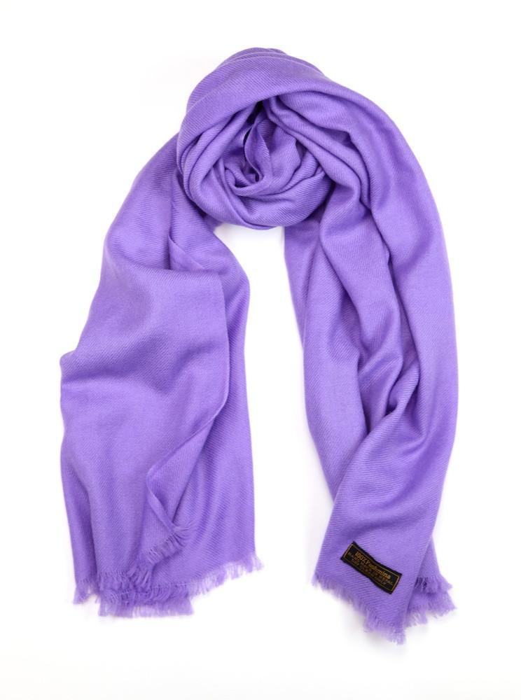 100% Pure Pashmina Shawl - Soft Lavender Cashmere Wrap for Women - Perfect for Weddings, Evening Events & Winter Fashion Accessories
