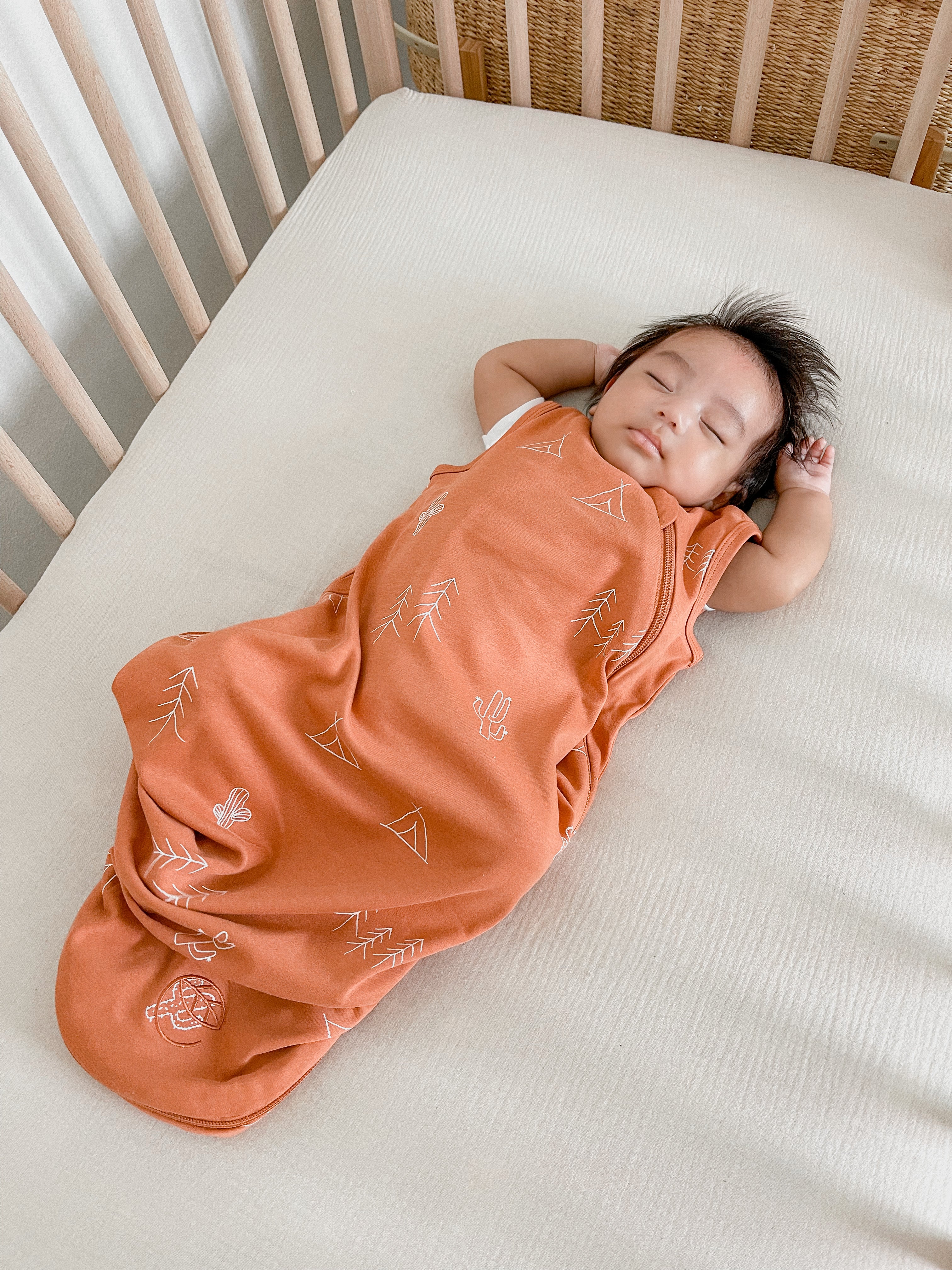 Ecolino Organic Cotton Baby Sleep Sack - Breathable & Comfortable for Newborns & Toddlers - Perfect for Nursery, Travel & Bedtime - Desert Design