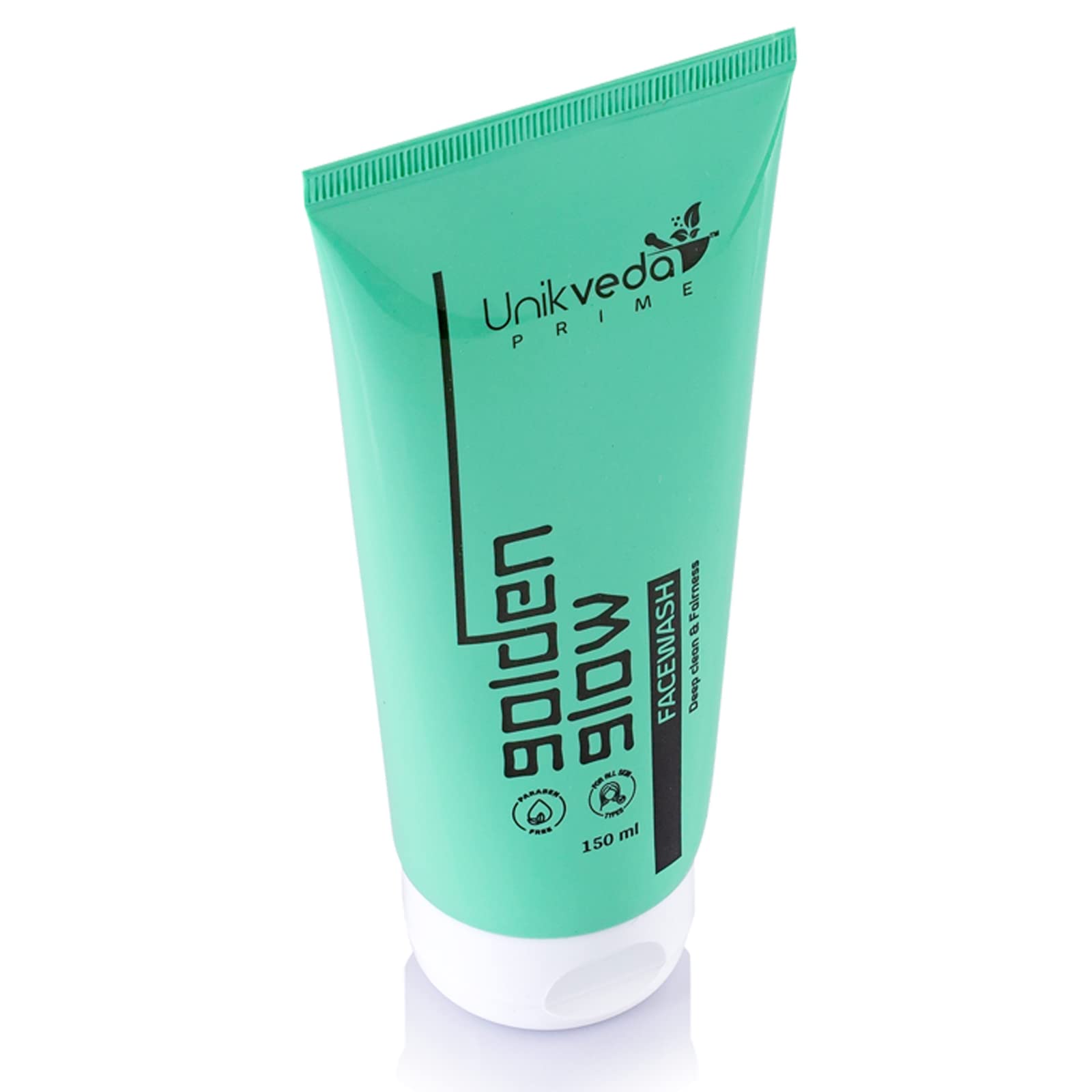 Unikveda Detoxifying Golden Glow Face Wash for Women & Men - Skin Brightening, Oil Control Facial Cleanser with Aloe Vera, Glycerin, Licorice & Orange Extracts | Cruelty-Free, Paraben-Free, 150ml | Perfect for Daily Skincare Routine & Acne-Prone Skin