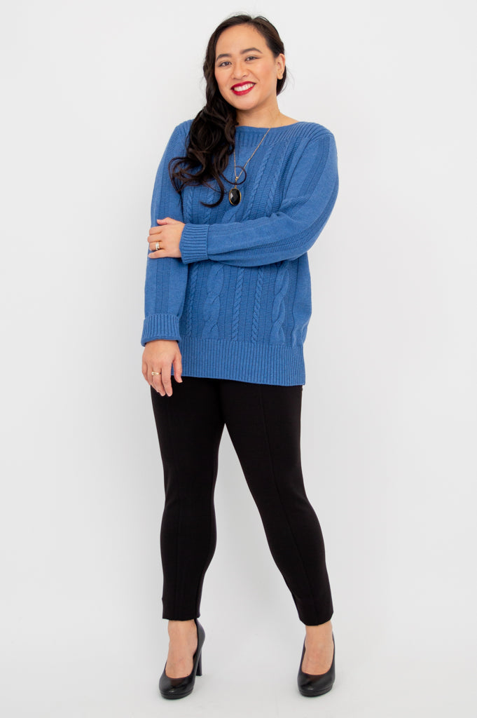 Cora Sweater for Women - Soft Cotton Knit Pullover | Claira Style | Perfect for Casual Wear & Layering