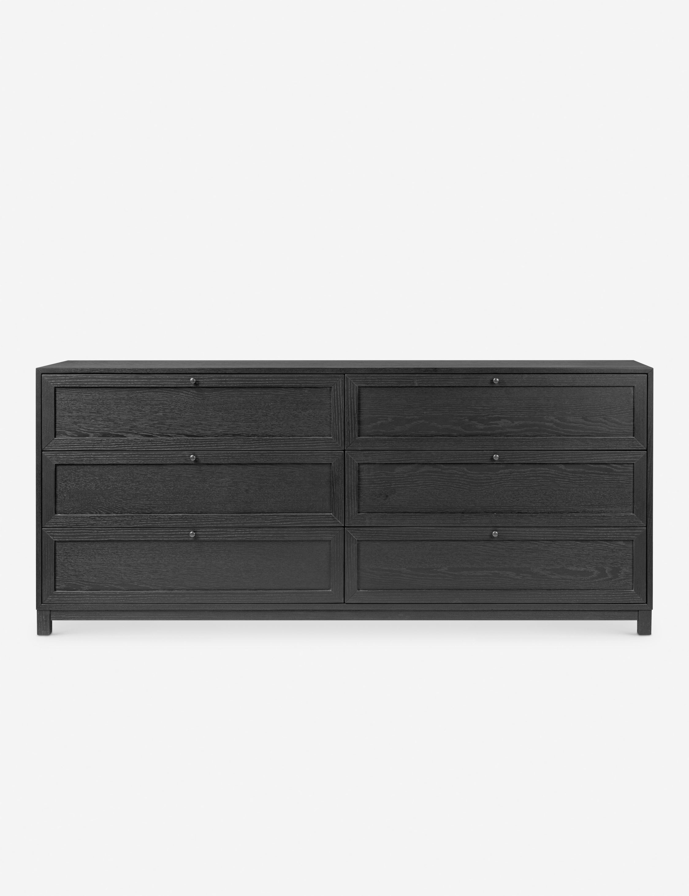Carly 6 Drawer Dresser - Modern Wooden Chest of Drawers for Bedroom Storage & Organization | Perfect for Clothes, Linens, and Accessories | Space-Saving Furniture for Small Rooms & Apartments