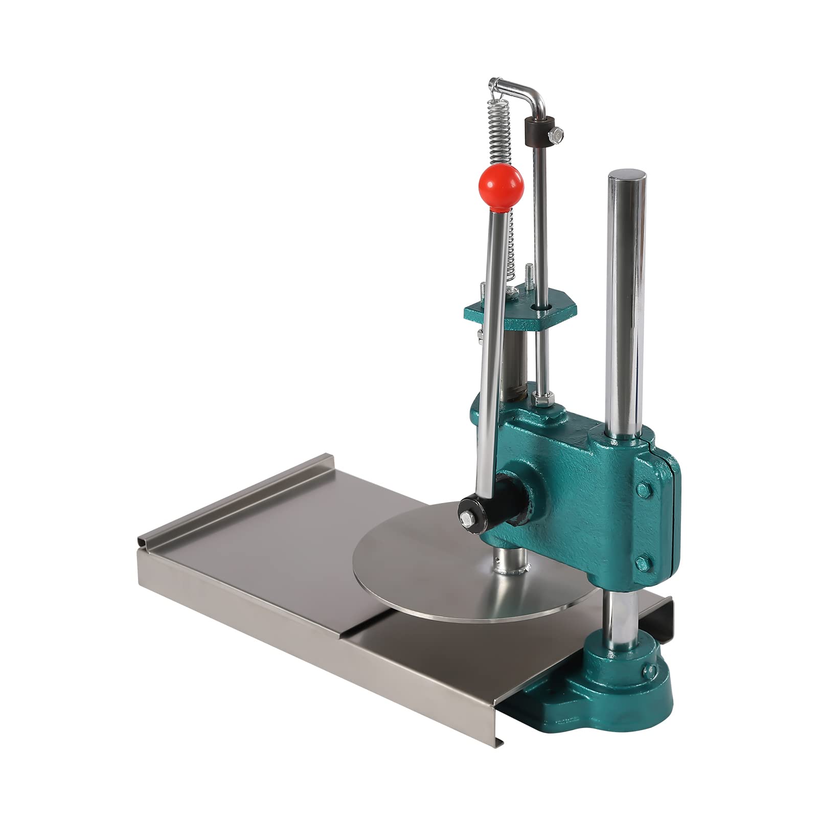 Manual Pizza Dough Press Machine with Pulling Plate & Support Plate - Professional Pizza Dough Roller, Sheeter & Crust Press for Homemade Pizza Making - Perfect for Restaurants, Pizzerias & Home Kitchens