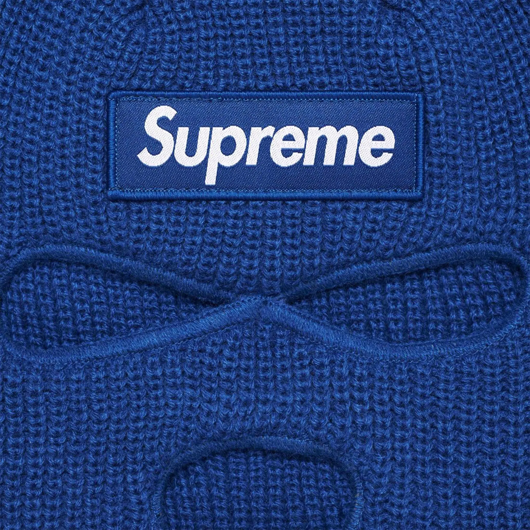 Supreme x New Era Box Logo Balaclava - Light Royal Blue Face Mask for Winter Sports & Outdoor Activities