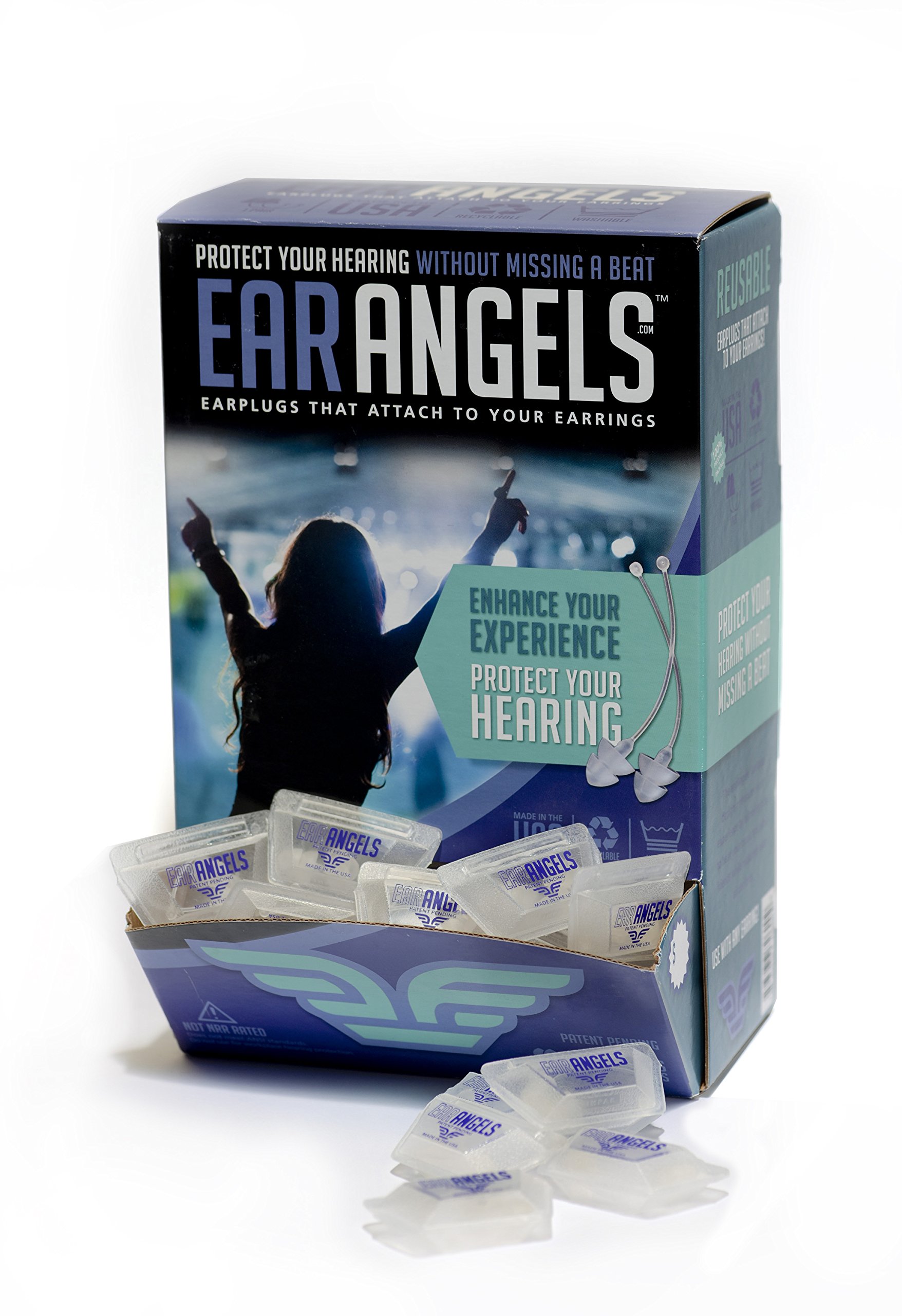High Fidelity Ear Plugs for Women - 100 Pair Noise Reduction Earplugs for Sleeping, Concerts & Travel - Soft Comfortable Hearing Protection