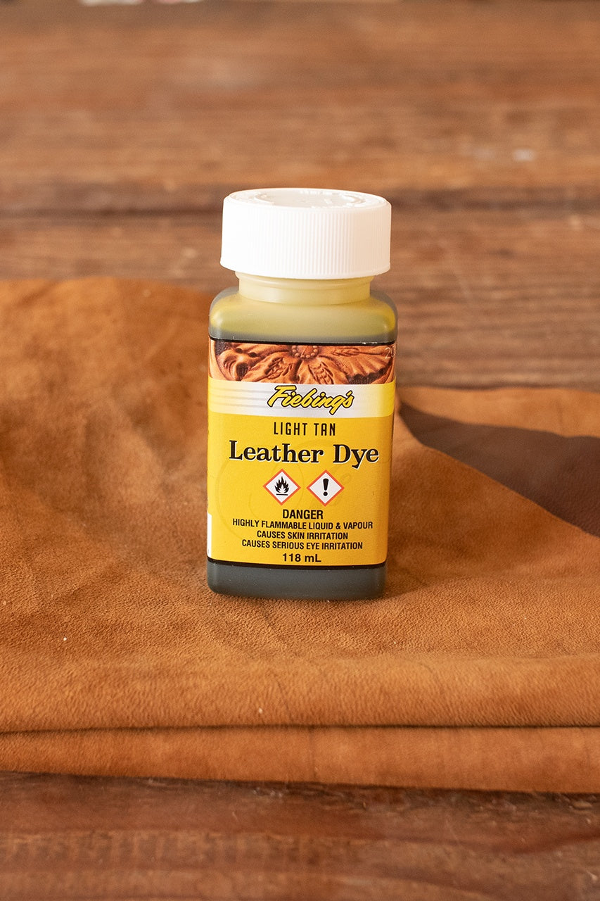 Fiebing's Leather Dye 118ml (4oz) - Professional Tan Leather Dye for Shoes, Bags, Furniture & DIY Leather Craft Projects