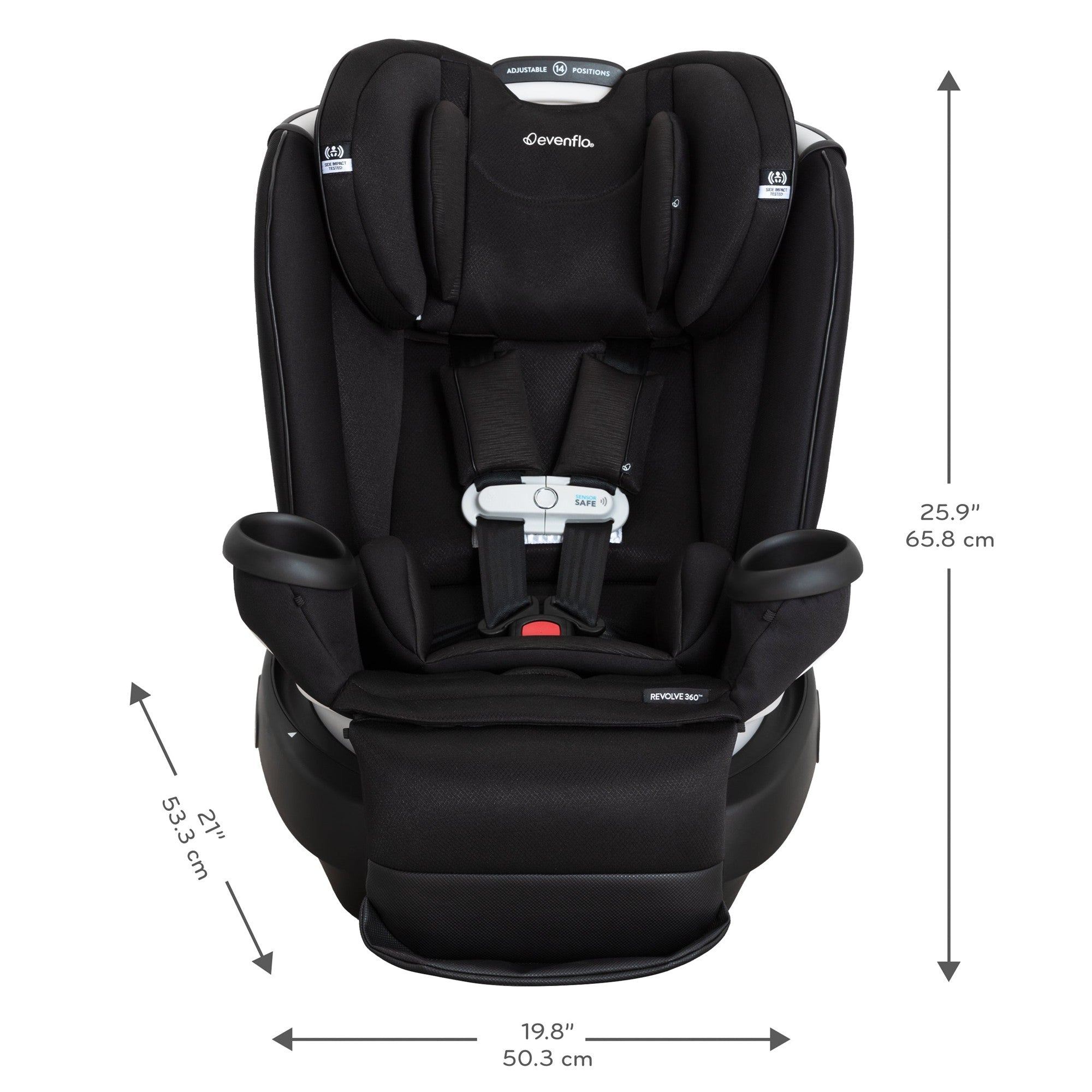 Evenflo Gold Revolve360 Extend Rotational Convertible Car Seat - Safe & Easy 360° Swivel for Toddlers & Infants - Perfect for Travel, School Drop-offs & Family Road Trips