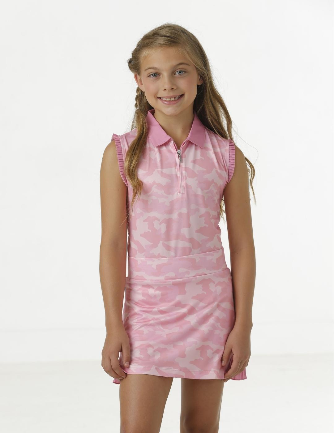 Summer Youth Girls' Polo Shirt - Breathable Cotton Short Sleeve Top for School, Sports & Outdoor Activities