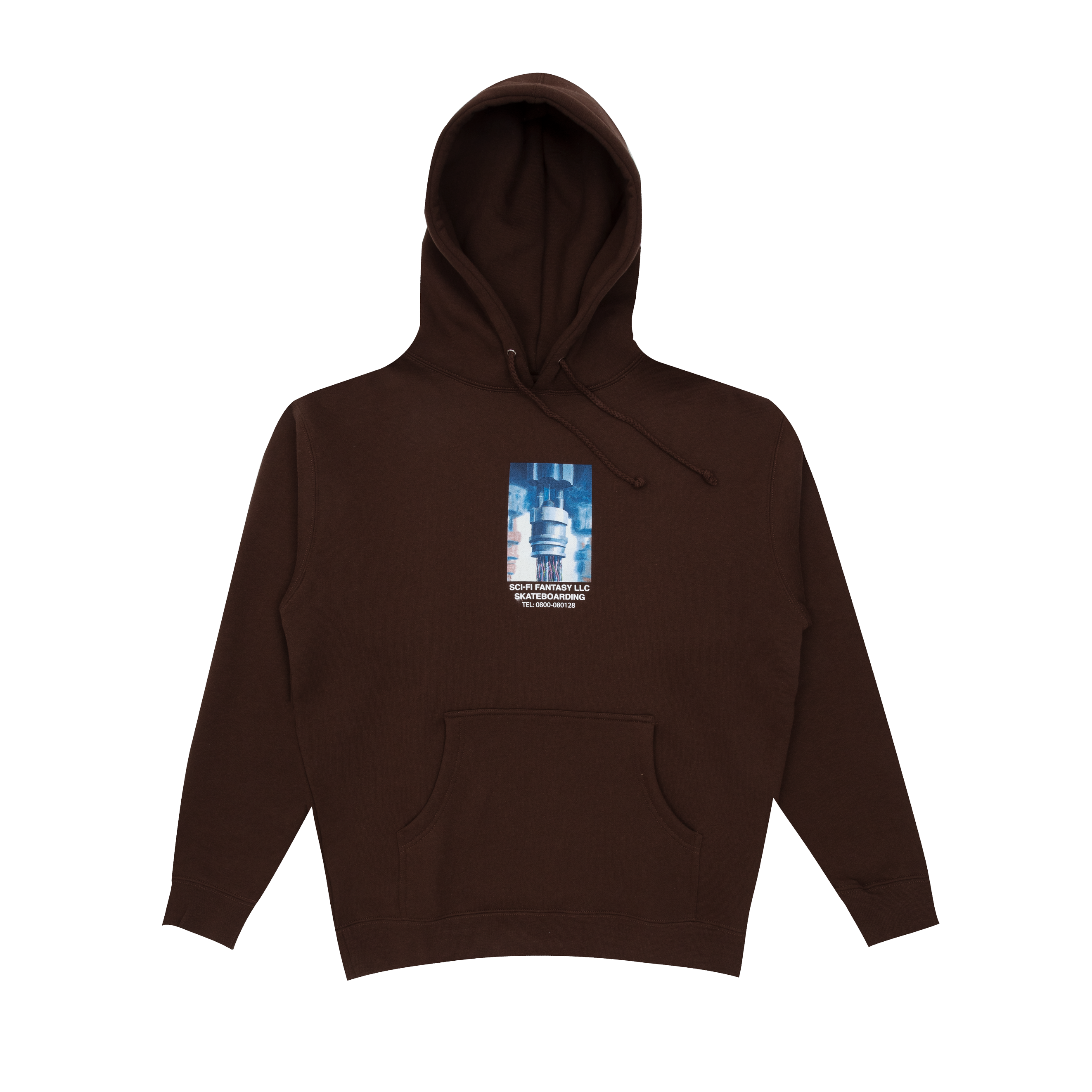 Sci-Fi Fantasy Machine Hoodie - Brown | Unisex Pullover Sweatshirt for Men & Women | Perfect for Cosplay, Gaming & Casual Wear
