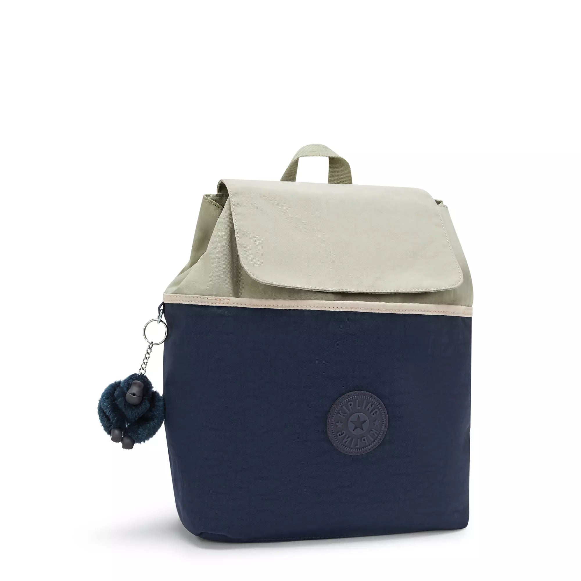 Kipling Torio Backpack - Lightweight Travel & School Backpack for Women & Men, Water-Resistant Blue Block F24 Design - Perfect for Commuting, College, Work & Outdoor Adventures