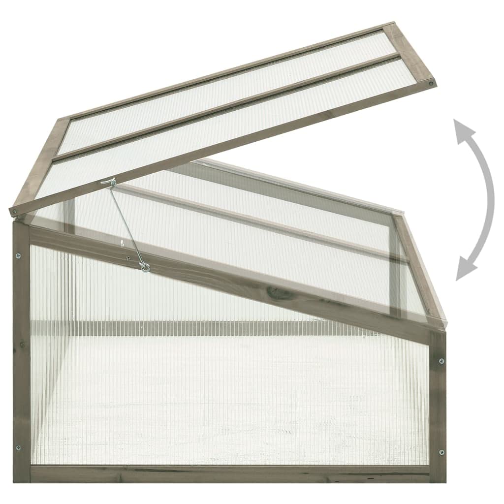 CHARMMA Greenhouse 39.4x25.6x15.7 Inches Fir Wooden Plant House - Perfect for Indoor Herb Garden, Seed Starting & Plant Protection