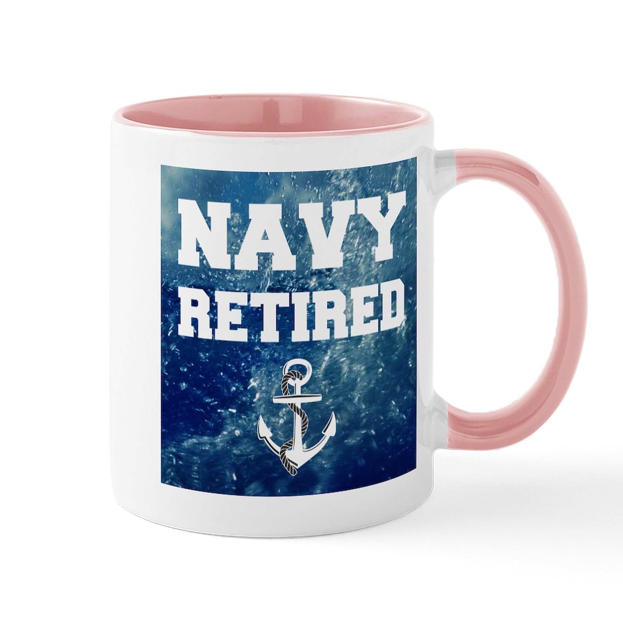 Navy Retired Ceramic Coffee Mug 11 oz (325 ml) - Perfect for Hot & Cold Beverages, Ideal for Home, Office, or Military Gift