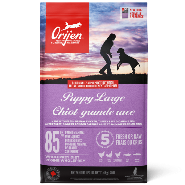 Orijen Puppy Large Breed Dry Dog Food - High Protein Grain-Free Puppy Food for Large Breed Dogs - Perfect for Active Puppies & Growing Dogs