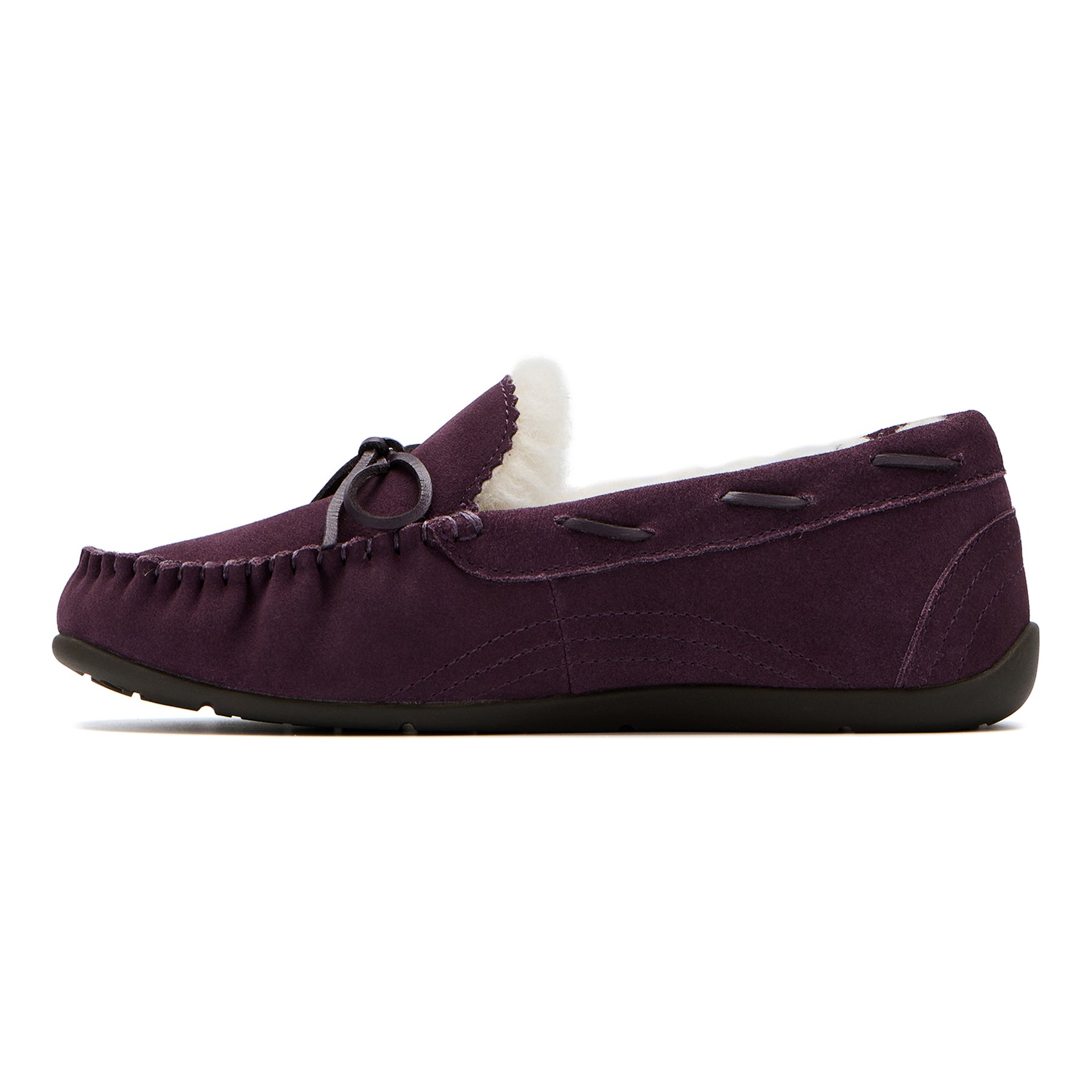 Abeo Amble Bow Dark Purple Women's Comfortable Walking Shoes - Perfect for Casual Outings, Work, and Everyday Wear