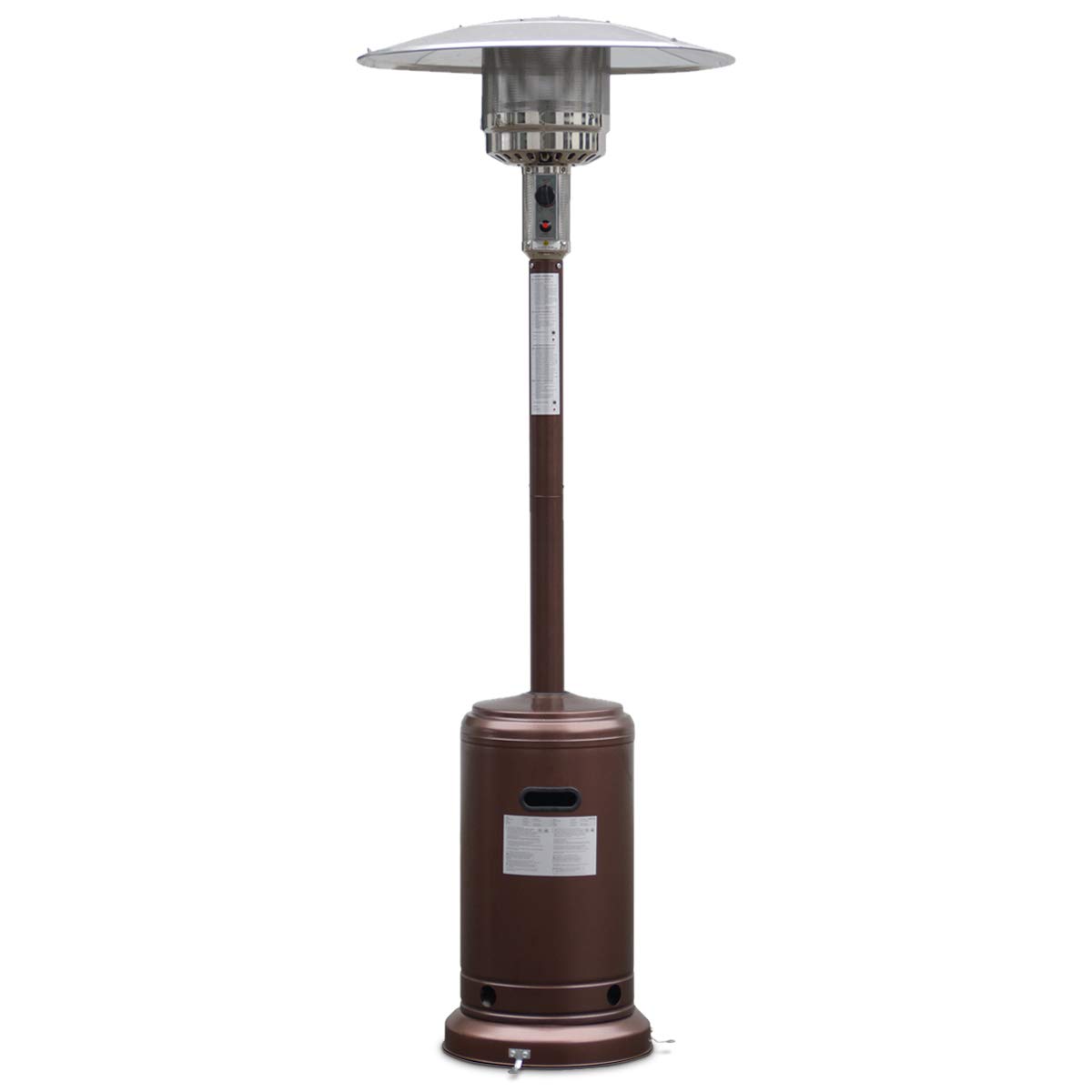 Giantex 50,000 BTU Bronze Steel Propane Patio Heater - Outdoor Commercial Standing Heater with LP Gas & Accessories for Restaurants, Backyards, and Events