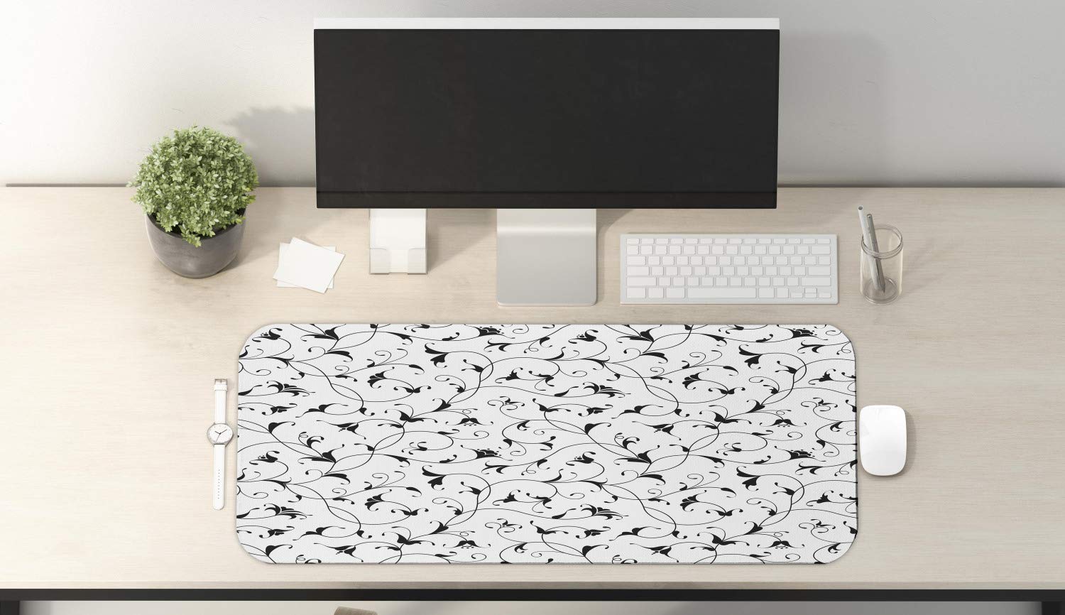 Ambesonne Floral Computer Mouse Pad - Large 31