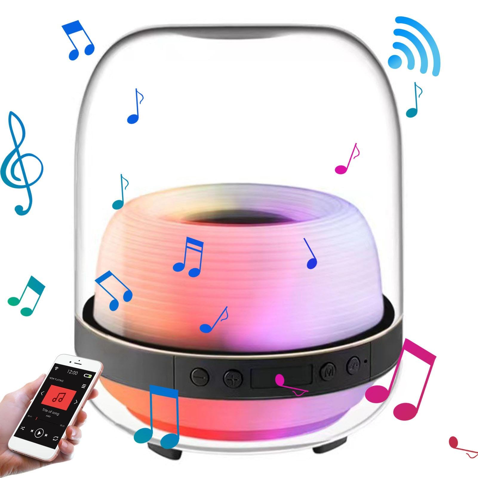 Huayeex Wireless Bluetooth Speaker with Surround Sound - Portable Loudspeaker for Home, Dorm, Apartment & Outdoor Use | Perfect for Parties, Travel, Backyard Gatherings & Indoor Entertainment