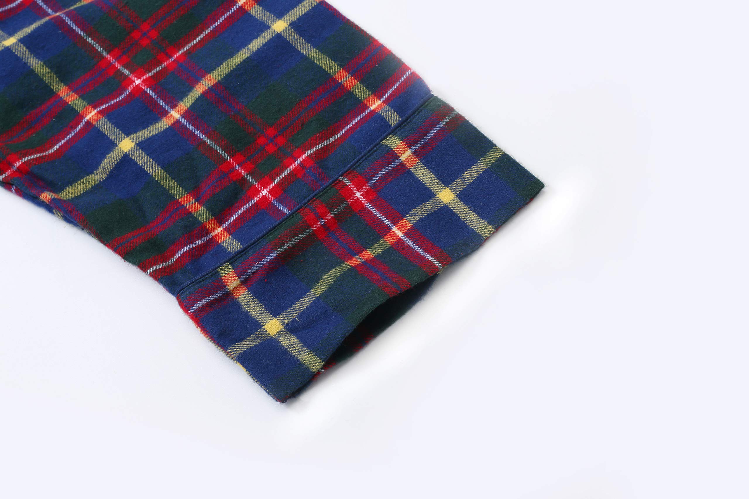 Men's 100% Cotton Flannel Robe - Soft & Cozy Bathrobe for Relaxation at Home, Spa Days & Lounging
