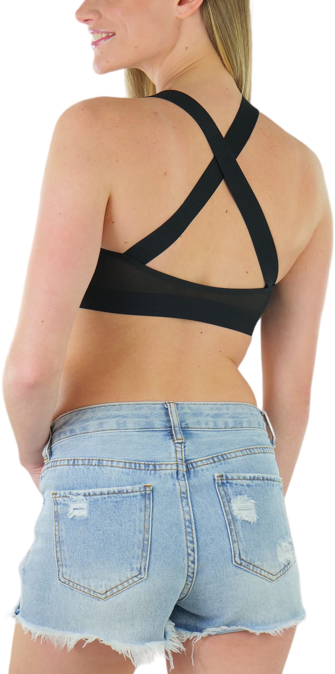 ToBeInStyle Women's Seamless Wire-Free Sports Bras & Bralettes - Supportive Comfort for Yoga, Gym & Everyday Wear