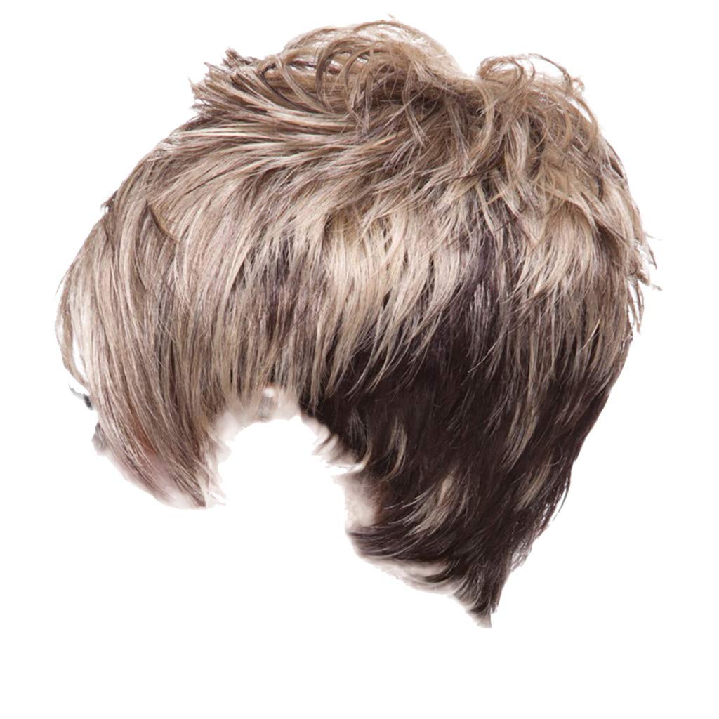 5x5 Lace Closure Synthetic Wig - Black Rose Body Wave Short Sexy Wig for Women (Brown, One Size) | Natural Look, Fashionable & Comfortable | Perfect for Cosplay, Parties, and Daily Wear