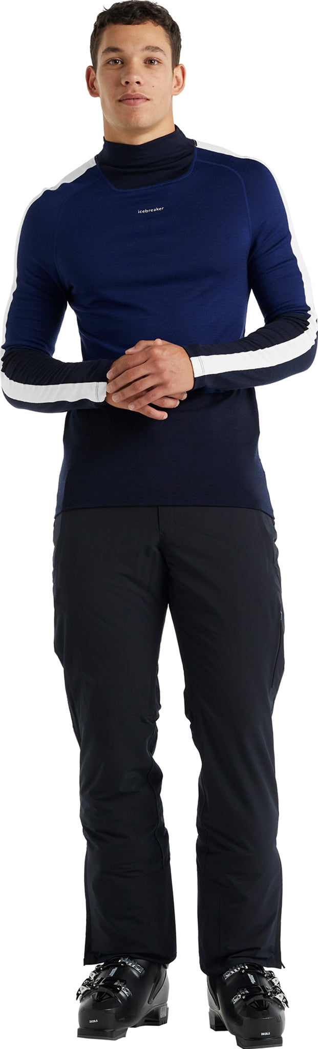 200 Sonebula Men's Long Sleeve Crewneck Base Layer Top - Thermal Underwear for Cold Weather, Hiking & Outdoor Activities