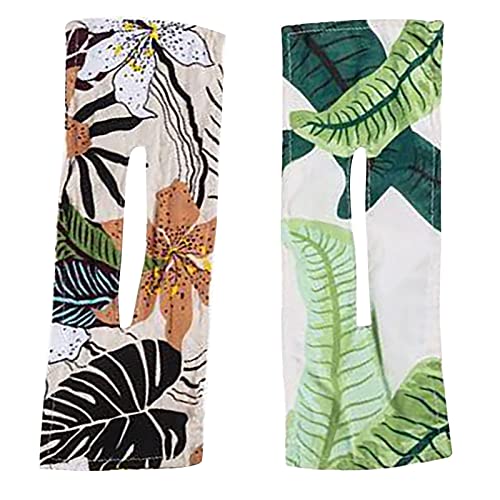 2PC French Twist Hair Bun Maker for Women & Girls - Fashion Leopard Print Headband, Hairpin, Headwrap & Magic Clip Donut Bun Former (Flower + Leaves Design) - Perfect for Parties, Weddings & Everyday Styling