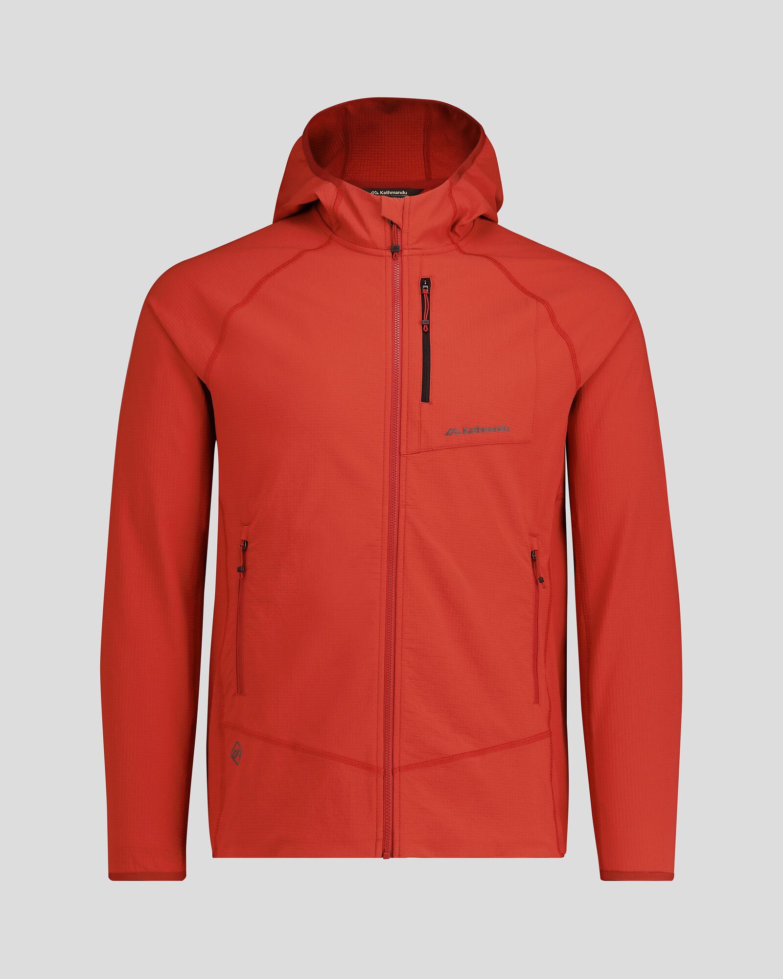 Men's Aysen Hooded Fleece Jacket - Spicy Chilli Pepper Red - Warm Winter Outdoor Coat for Hiking, Camping & Casual Wear