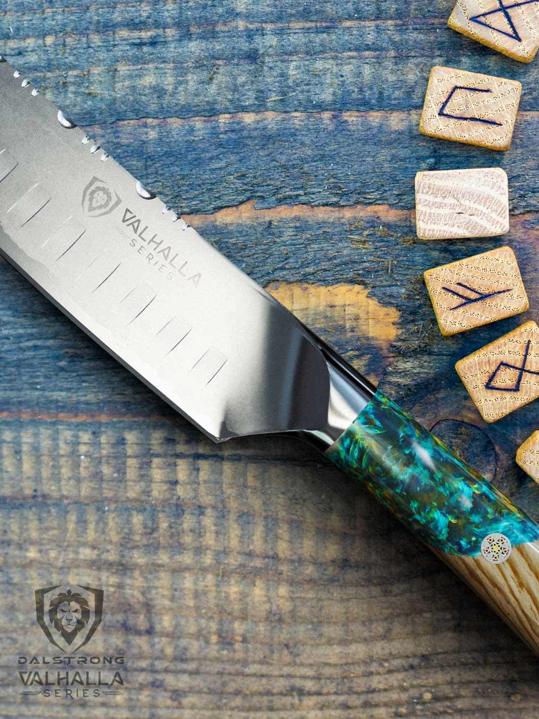 Premium 7-Inch Santoku Knife - Dalstrong Valhalla Series - Ultra Sharp Japanese Steel Blade for Professional Chefs & Home Cooking - Perfect for Slicing, Dicing & Mincing Vegetables, Meat & Fish