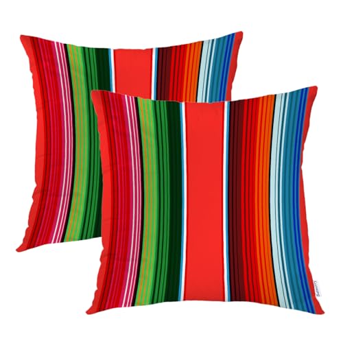 Striped Vertical Mexico Red