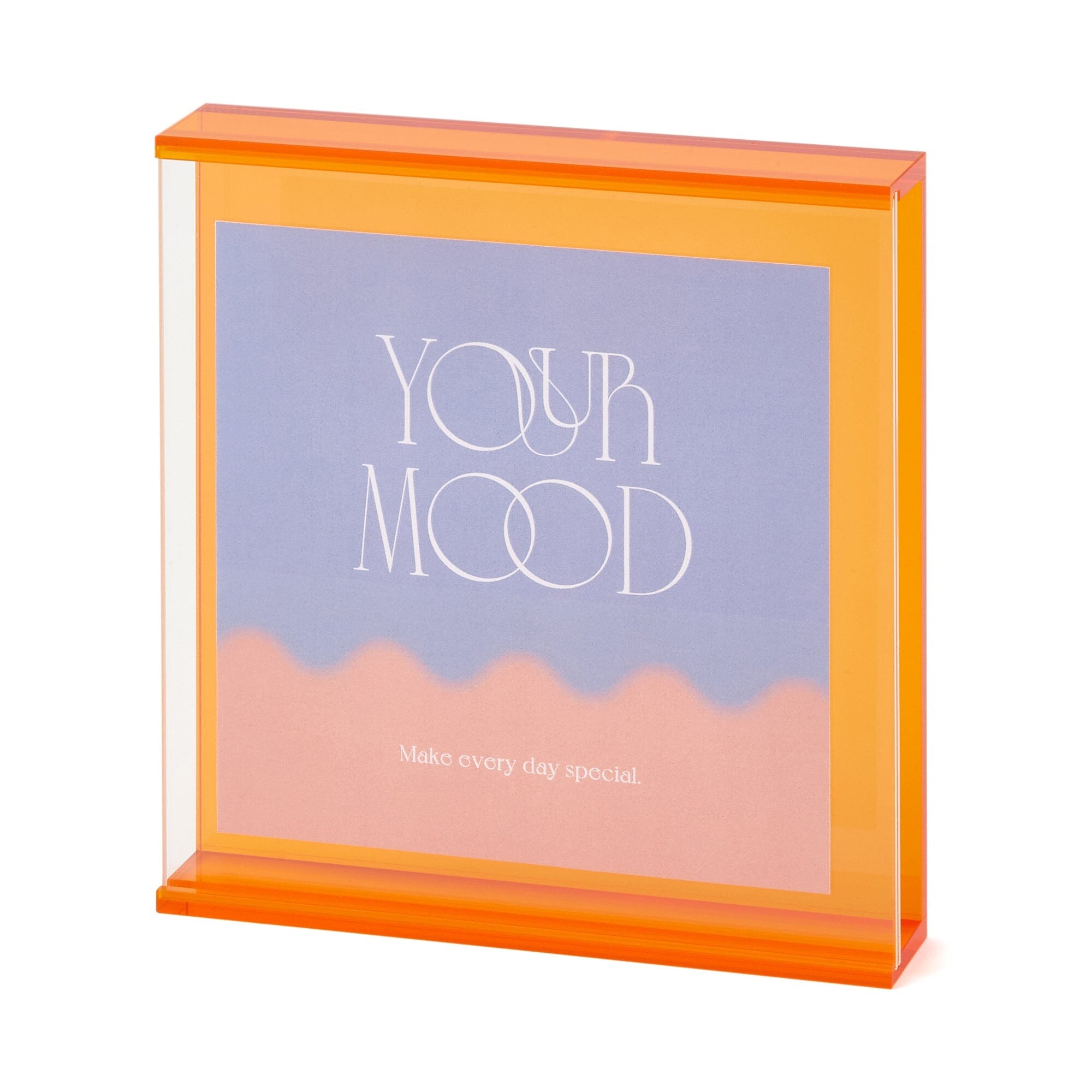 Vibrant Orange Acrylic Display Frame Box - Small Size for Jewelry, Collectibles & Home Decor | Perfect for Gifts & Keepsake Storage