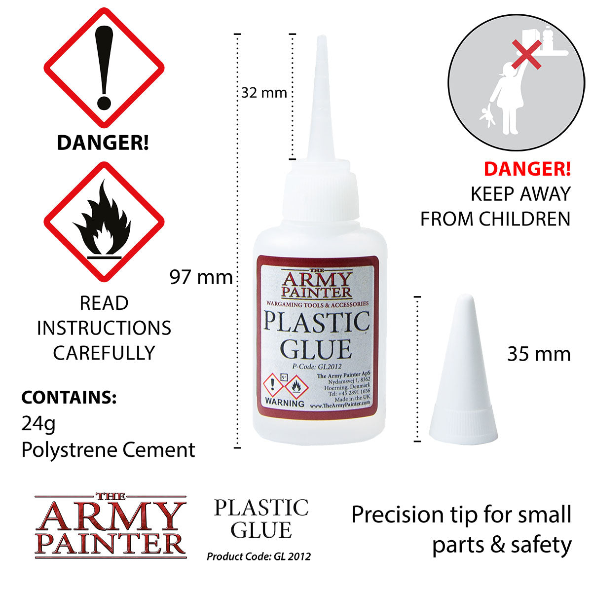 Strong Plastic Glue - Fast Bonding Adhesive for PVC, ABS, Acrylic & More - Perfect for DIY Crafts, Home Repairs & Model Building