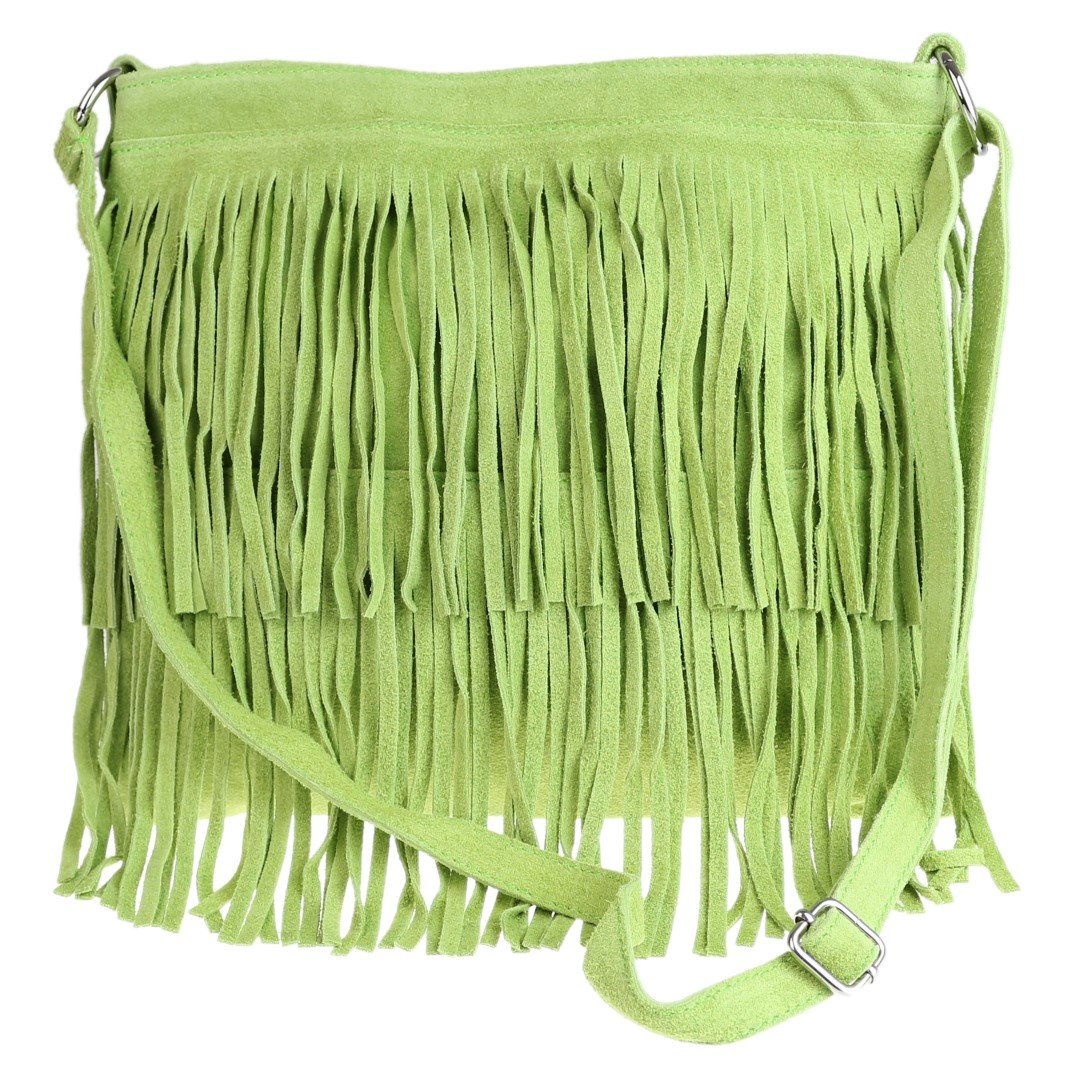 Stylish Women's Suede Fringe Crossbody Bag - Boho Chic Slouch Shoulder Purse for Everyday Use, Parties & Date Nights