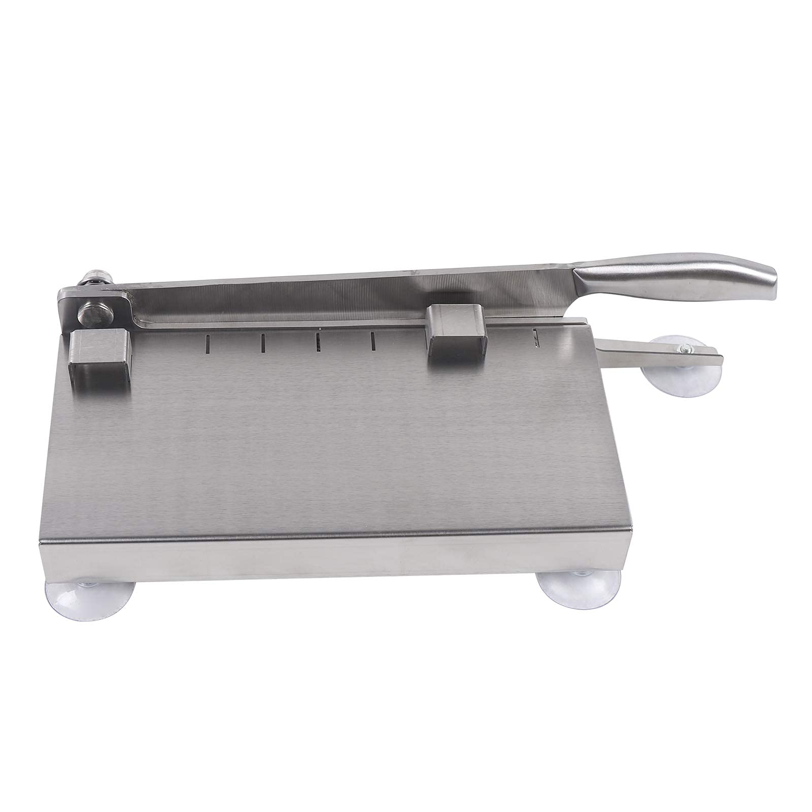Stainless Steel Manual Meat Slicer - 390x145x70MM, 2.1kg for Fish, Chicken, Beef, Frozen Meat & Vegetables - Perfect for Home Cooking, Deli Food Preparation & Professional Kitchen Use