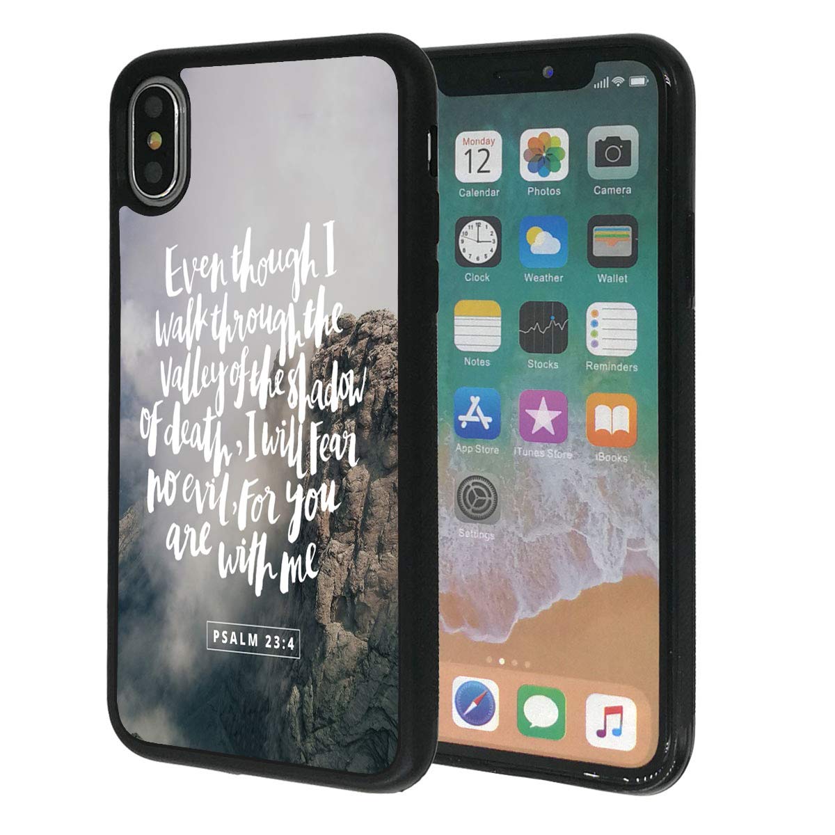 iPhone XR Case - Slim Shockproof TPU Cover with Bible Verse for Daily Protection